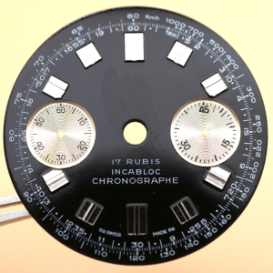 Cadran de montre Chronographe Landeron 187 - Ø28,50mm [NOS] Watch dial