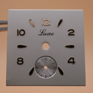 Cadran de montre carré Peseux 320 - LUXE Ø23x23mm [NOS] Watch Dial