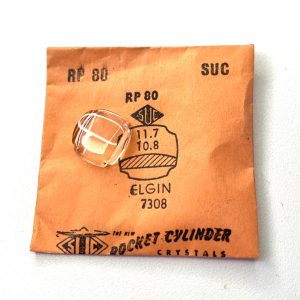 Verre montre SUC RP 80 - ELGIN 7308 11,7x10,8 [NOS] (Watch crystal)