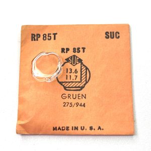 Verre montre SUC RP 85T - GRUEN 275/944 - 13,6x11,7 [NOS] (Watch crystal)