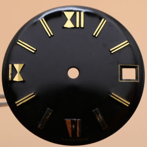Cadran de montre ETA 2409 - Ø25,90mm Date 3h [NOS] Watch Dial