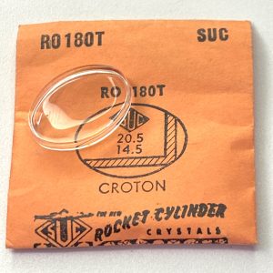 Verre montre SUC RO 180T - CROTON - 20,5x14,5 [NOS] (Watch crystal)