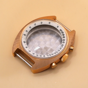 Boitier Chronographe Valjoux 7733 7734 - Ø41mm - Cadran Ø32,80mm [NOS] Plaqué