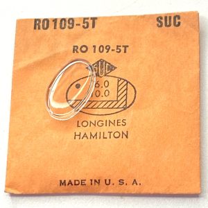 Verre montre SUC RO 109-5T - LONGINES HAMILTON - 16x10 [NOS] (Watch crystal)