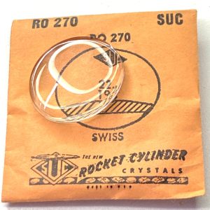 Verre montre SUC RO 270 - SWISS - 22,6x19,3 [NOS] (Watch crystal)