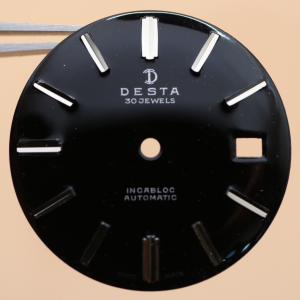 Cadran de montre AS 1701 - DESTA Ø29,20mm Date 3h [NOS] Watch Dial