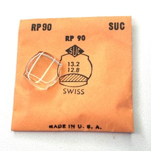 Verre montre SUC RP 90 - SWISS - 13,2x12,8 [NOS] (Watch crystal)