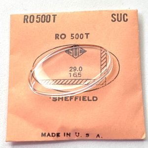 Verre montre SUC RO 500T - SHEFFIELD 29x16,5 - [NOS] (Watch crystal)