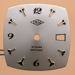Cadran de montre LORSA HS P75 - ENGO Ø26,50x26,50mm Date 3h [NOS]