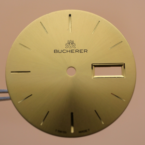 Cadran de montre ETA 2538 - BUCHERER Ø29,10mm Date 3h [NOS]