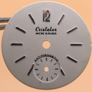 Cadran de montre quartz AV 602 - CRISTALOR Ø19,50mm [NOS] Watch Dial