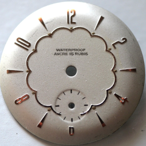 Cadran de montre Dama 500, 120 AS 984, 1123 - Ø27,70mm [NOS] (Watch dial)
