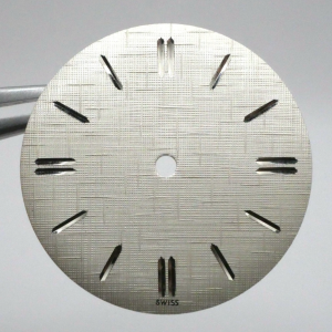 Cadran de montre FHF 11½" 72 - Swiss Ø26,50mm Index argenté [NOS] Watch Dial