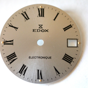Cadran de montre EDOX Electronique - Ø28,70mm [NOS] (Watch dial)