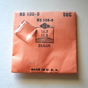 Verre montre SUC RS 108-9 - ELGIN - 11,7x11 [NOS] (Watch crystal)