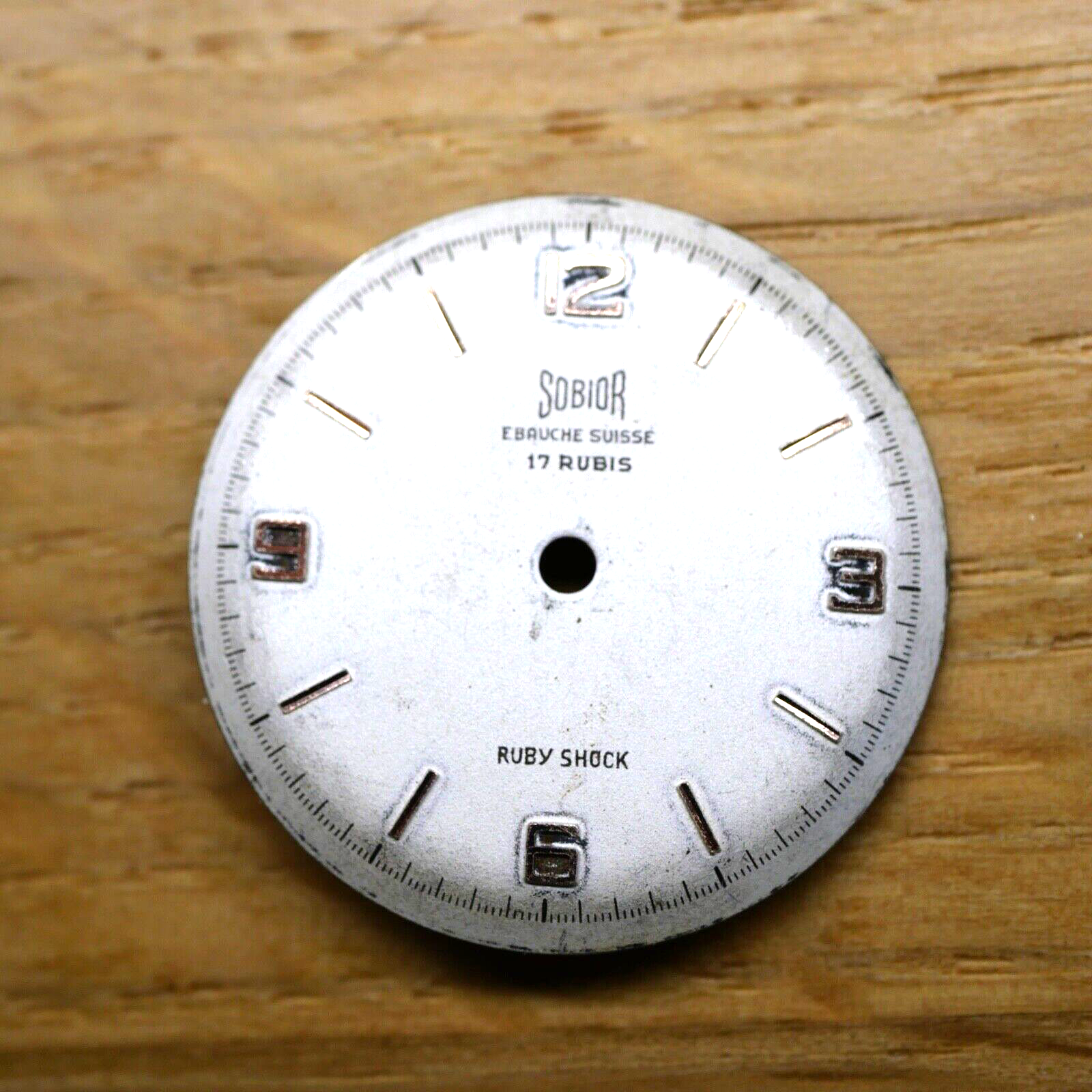 Cadran de montre FHF 67 - SOBIOR Ø27,20mm (Watch dial) PIECE HORLOGERIE