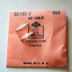 Verre montre SUC RS 108-2 - HAMILTON Caprice - 11,7x9,6 [NOS] (Watch crystal)