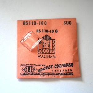 Verre montre SUC RS 110-10C - WALTHAM - 12x10,7 [NOS] (Watch crystal)