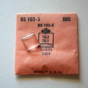 Verre montre SUC RS 103-5 - ELGIN 9303 - 10,3x10,1 [NOS] (Watch crystal)