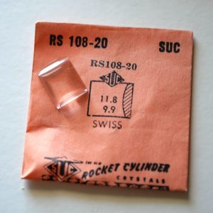 Verre montre SUC RS 108-20 - SWISS - 11,8x9,9 [NOS] (Watch crystal)