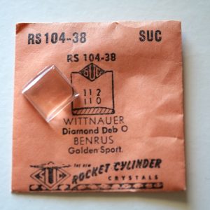 Verre montre SUC RS 104-38 - WITTNAUER - 11,2x11 [NOS] (Watch crystal)