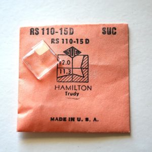 Verre montre SUC RS 110-15D - HAMILTON Trudy - 12x11,3 [NOS] (Watch crystal)