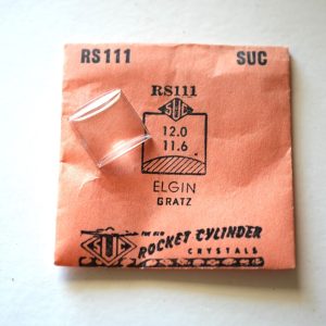 Verre montre SUC RS 111 - ELGIN GRATZ - 12x11,6 [NOS] (Watch crystal)