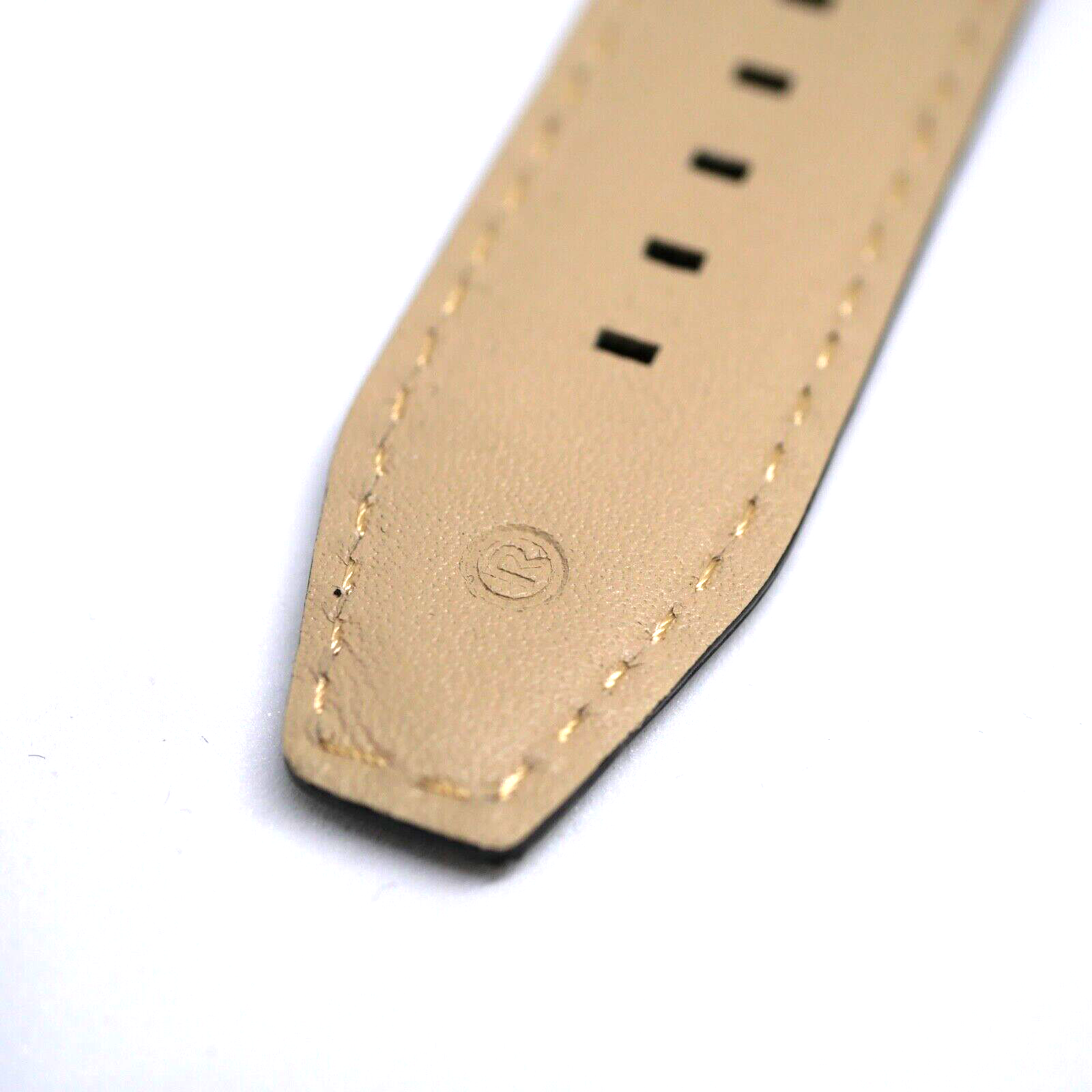 Bracelet Cuir Véritable 22 mm Noir ROCHET Façon alligator FAIT MAIN (9831) – Image 3