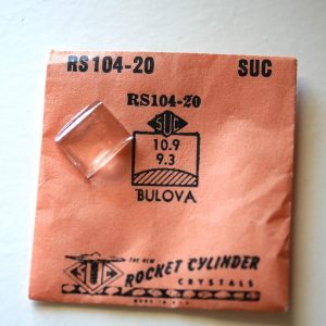 Verre montre SUC RS 104-20 - BULOVA - 10,9x9,3 [NOS] (Watch crystal)