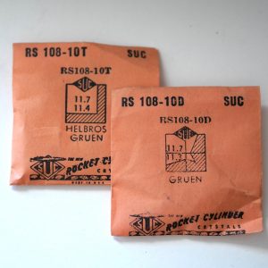 Verre montre SUC RS 108-10D/10T- ELGIN Gratz - 11,7x11,3 [NOS] (Crystal)