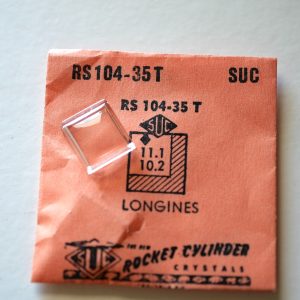 Verre montre SUC RS 104-35T - LONGINES - 11,1x10,2 [NOS] (Watch crystal)