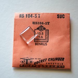 Verre montre SUC RS 104-5T - BENRUS - 10,5x9,6 [NOS] (Watch crystal)