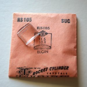 Verre montre SUC RS 105 - ELGIN - 11,5x10,8 [NOS] (Watch crystal)