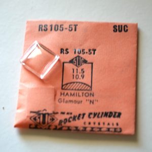 Verre montre SUC RS 105-5T - HAMILTON - 11,5x10,9 [NOS] (Watch crystal)