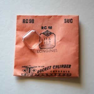 Verre montre SUC RS 98 - LONGINES - 11,6X11,2 [NOS] (Watch crystal)