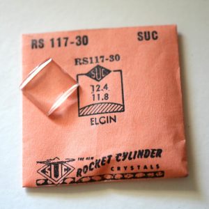 Verre montre SUC RS 117-30 - ELGIN - 12,4x11,8 [NOS] (Watch crystal)