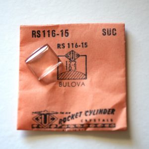 Verre montre SUC RS 116-15 - BULOVA - 12,2x10,3 [NOS] (Watch crystal)