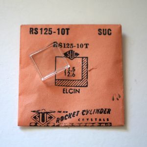 Verre montre SUC RS 125-10T - ELGIN - 13,5x12,6 [NOS] (Watch crystal)