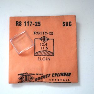 Verre montre SUC RS 117-25 - ELGIN - 12,4x11,6 [NOS] (Watch crystal)