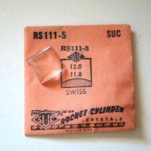 Verre montre SUC 111-5 - SWISS - 12x11,8 [NOS] (Watch crystal)