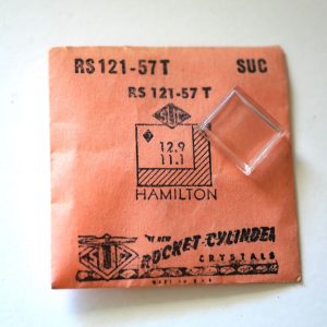 Verre montre SUC RS 121-57T - HAMILTON - 12,9x11,1 [NOS] (Watch crystal)