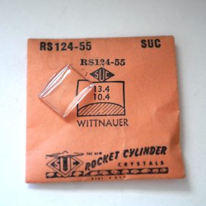 Verre montre SUC RS 124-55 - WITTNAUER - 13,4x10,4 [NOS] (Watch crystal)