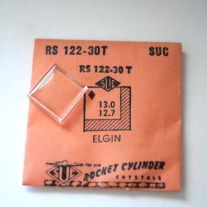 Verre montre SUC RS 122-30T - ELGIN - 13x12,7 [NOS] (Watch crystal)