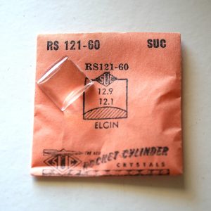 Verre montre SUC RS 121-60 - ELGIN - 12,9x12,1 [NOS] (Watch crystal)