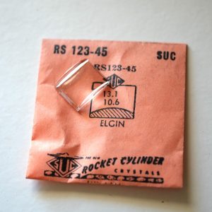 Verre montre SUC RS 123-45 - ELGIN - 13,1x10,6 [NOS] (Watch crystal)