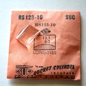 Verre montre SUC RS 123-10 - LONGINES - 13,1x9,3 [NOS] (Watch crystal)