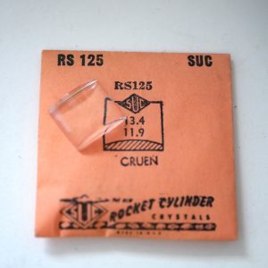 Verre montre SUC RS 125 - GRUEN - 13,4x11,9 [NOS] (Watch crystal)