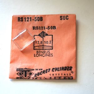 Verre montre SUC RS 121-50B - BENRUS LONGINES - 12,8x10,2 [NOS] (Watch crystal)