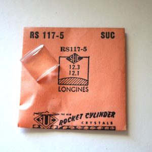 Verre montre SUC RS 117-5 - LONGINES - 12,3x12,1 [NOS] (Watch crystal)