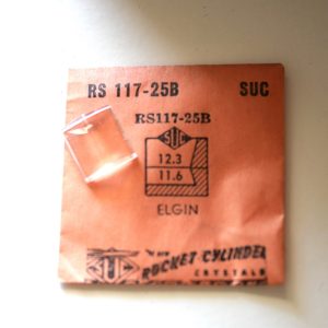 Verre montre SUC RS 117-25B - ELGIN - 12,3x11,6 [NOS] (Watch crystal)
